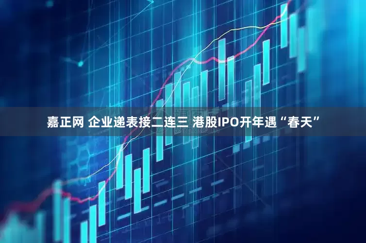 嘉正网 企业递表接二连三 港股IPO开年遇“春天”