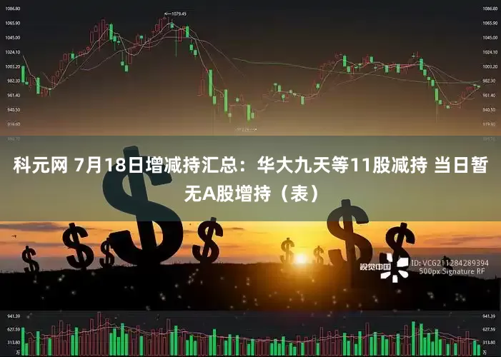 科元网 7月18日增减持汇总：华大九天等11股减持 当日暂无A股增持（表）